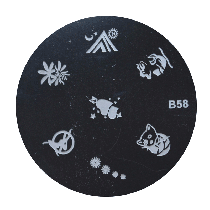 Antspaudų šablonas B58