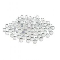 Stikliniai karoliukai, skaidrūs 5g.