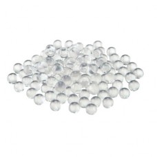 Stikliniai karoliukai, skaidrūs 5g.