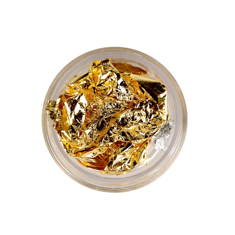 Auksinė glamžyta folija