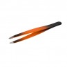 Pincetas, tiesus, juoda oranžinė juoda